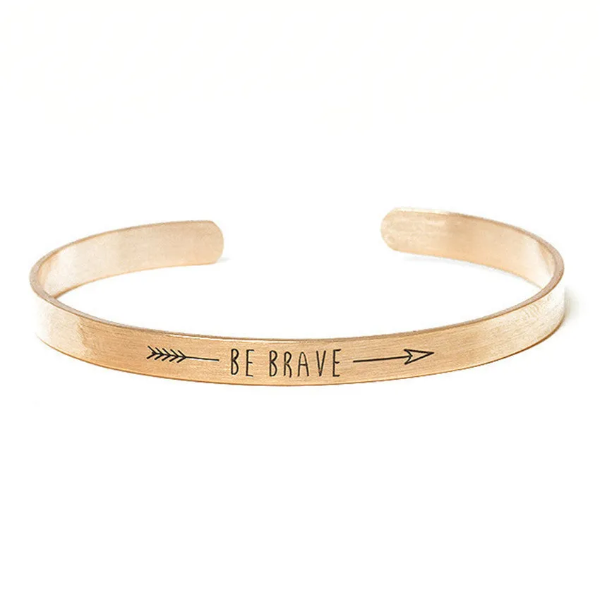 Stainless Steel Inspirational Be Brave