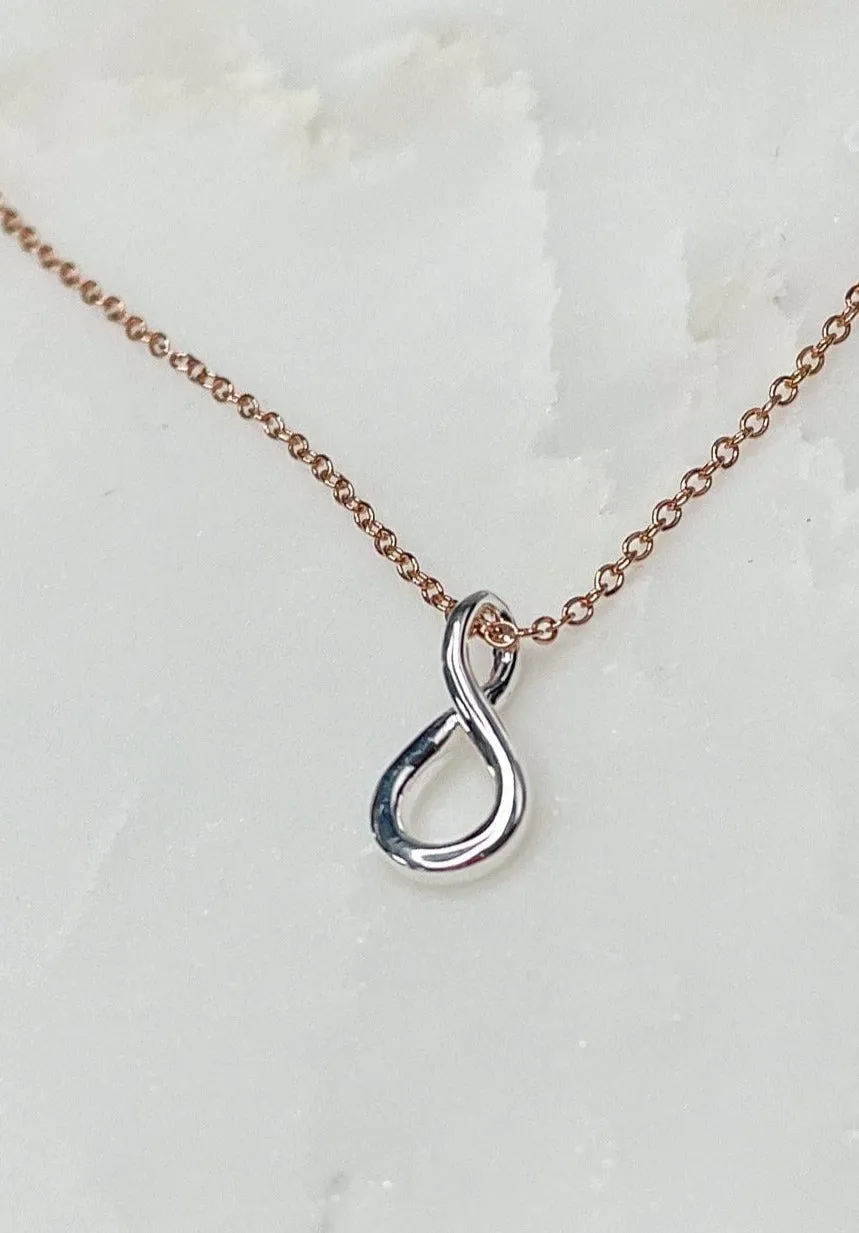 Sterling Silver Necklace with Infinity Charm