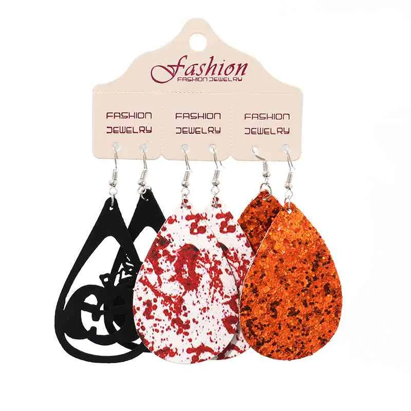 Teardrop Halloween Dangle Earrings
