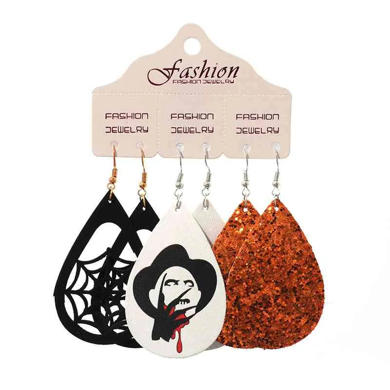 Teardrop Halloween Dangle Earrings
