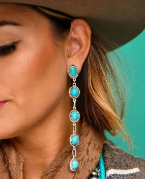 The Southwest Turquoise Drop Earring