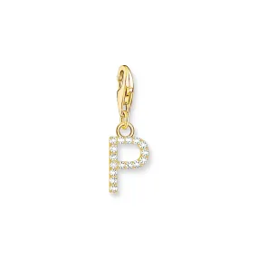 THOMAS SABO Charm Pendant Letter P Gold Plated