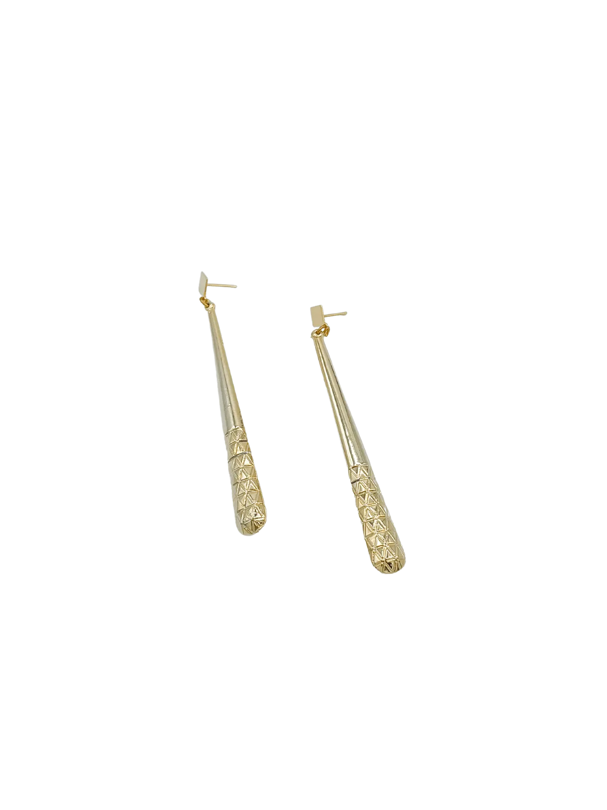 Vintage Antique Gold and Silver Long Teardrop Earrings