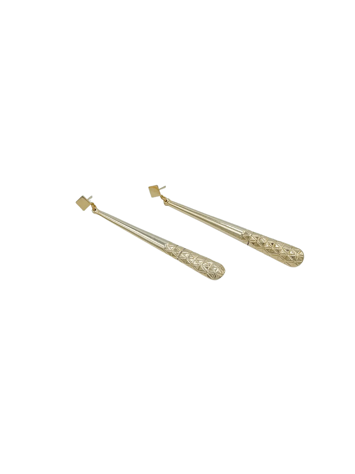 Vintage Antique Gold and Silver Long Teardrop Earrings
