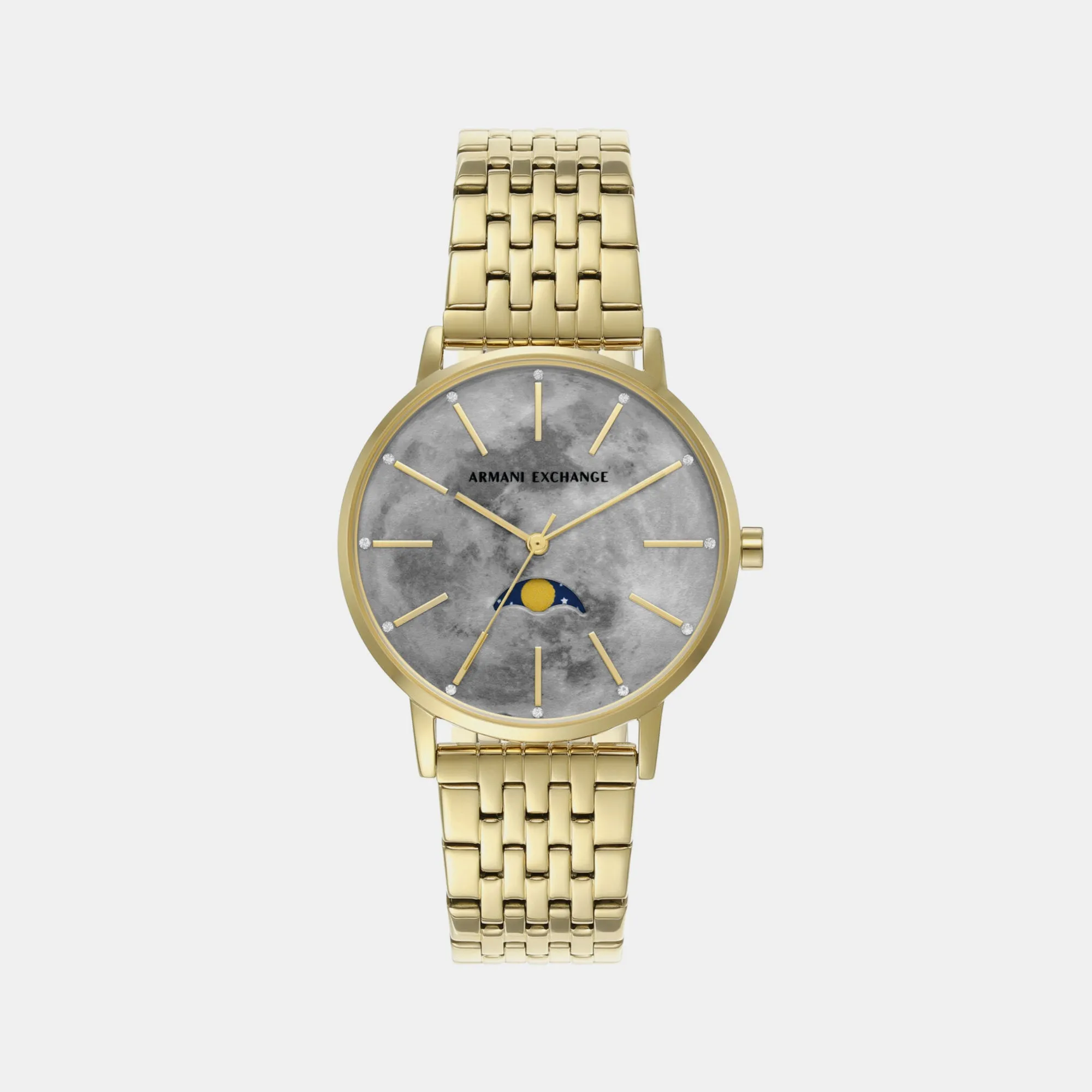 Women's Grey Analog Stainless Steel Watch AX5586