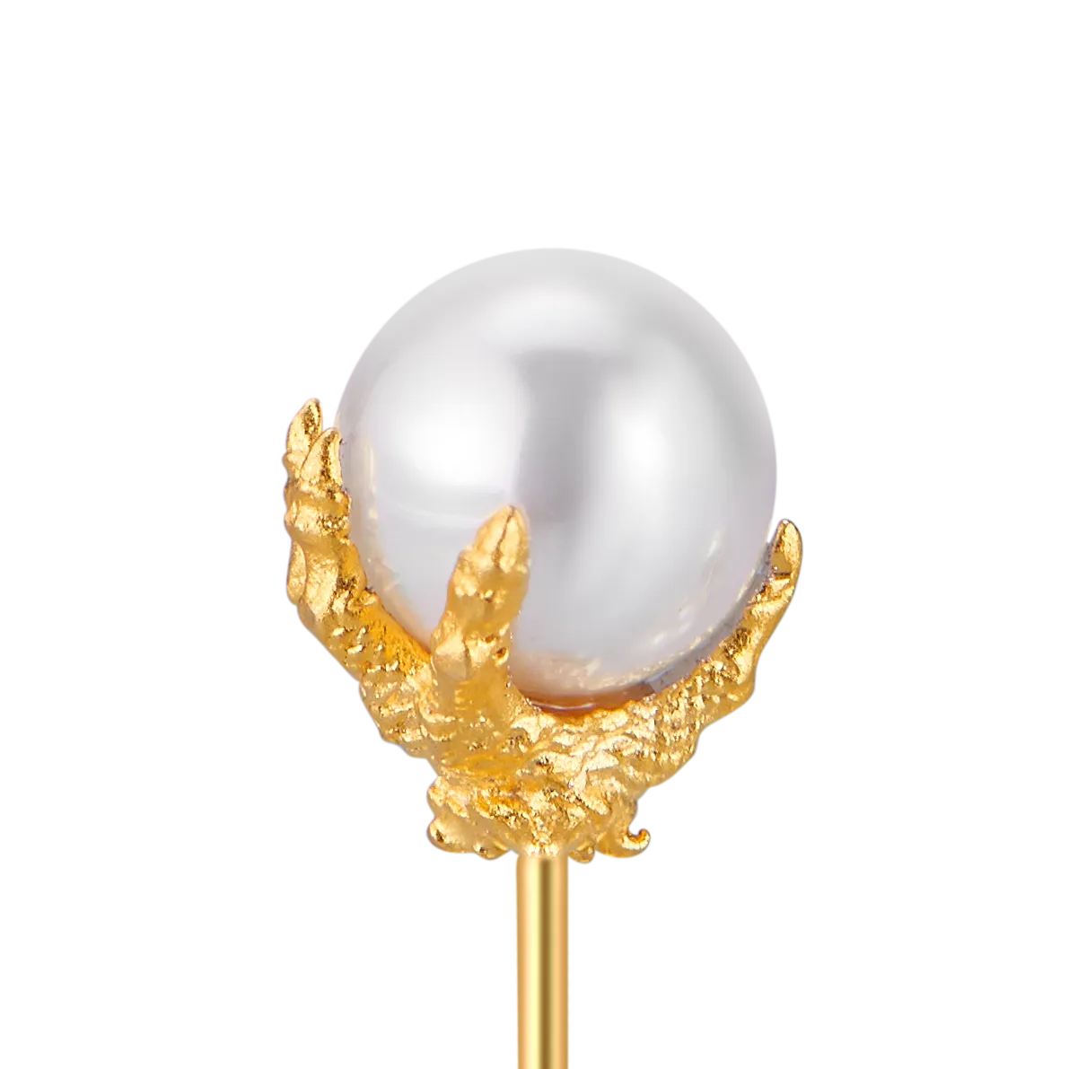 WONG Asymmetric Dragon Pearl Dangly and Hoop Earring Set